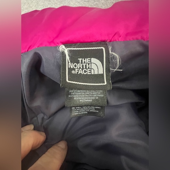 Women’s NorthFace 550 Chevron Puffer Jacket- Pink-‎ Size Small G16 - Picture 10 of 10